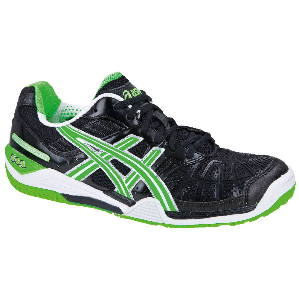 asics schwarz grün